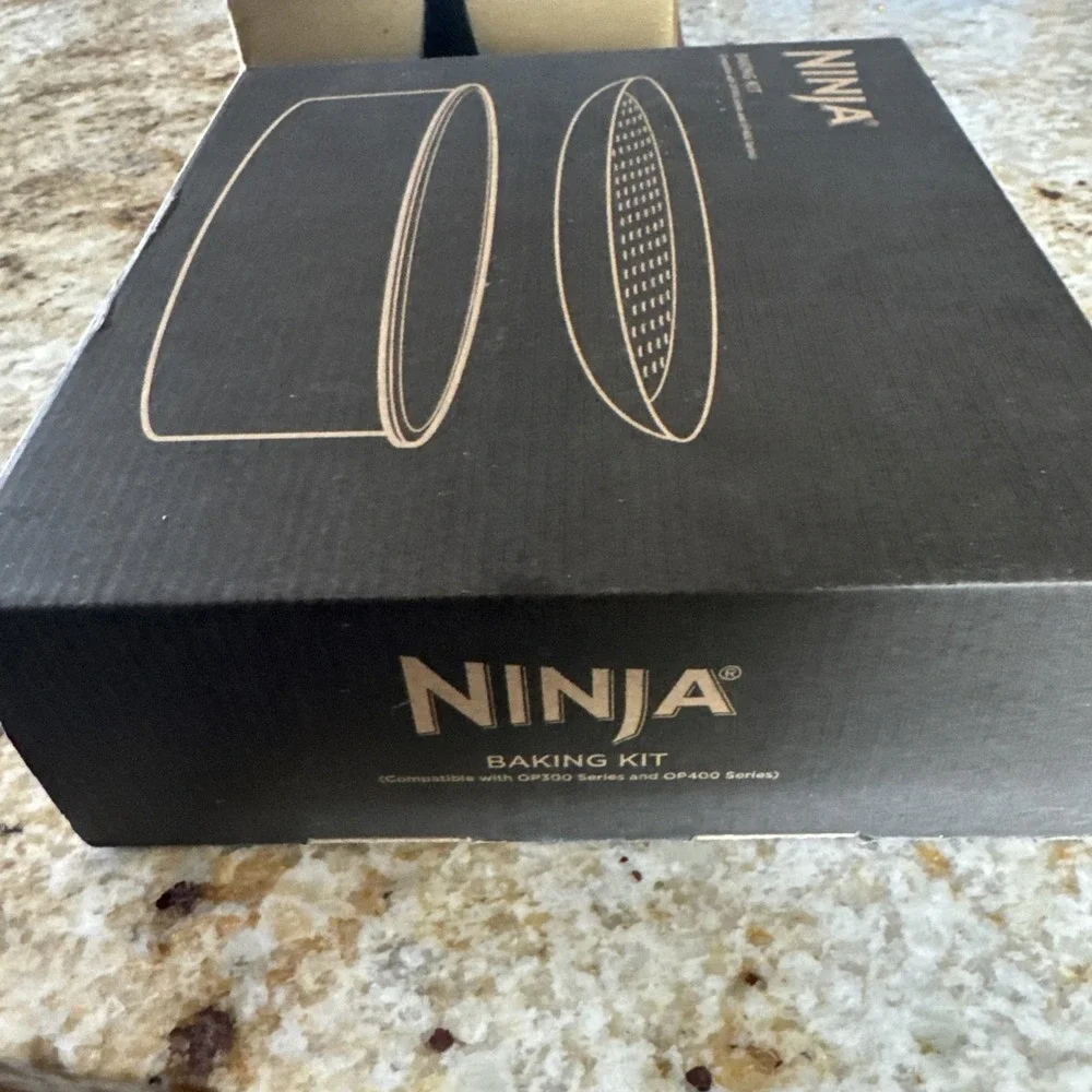 Ninja Foodi Bake Kit Circular Tin and Crisper Plate Works With OP300 & OP400